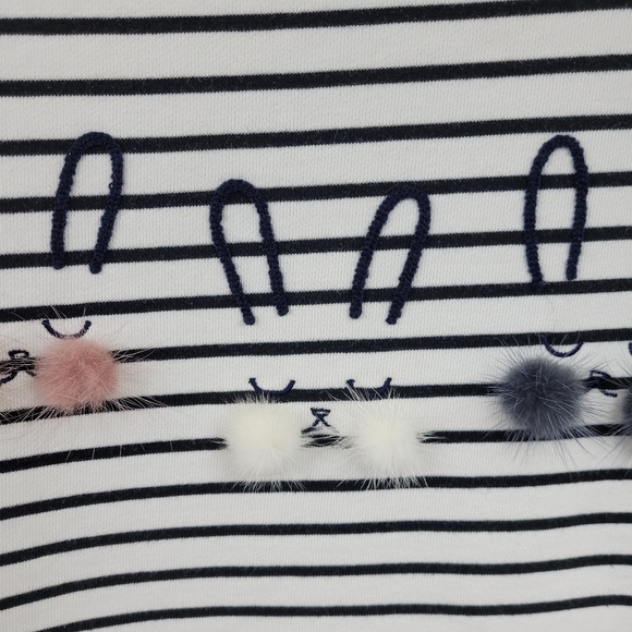 Striped bunny sweater - Picture 3 of 10